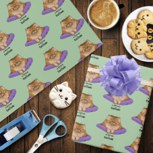 Papel De Presente Cat Attitude Engraçada