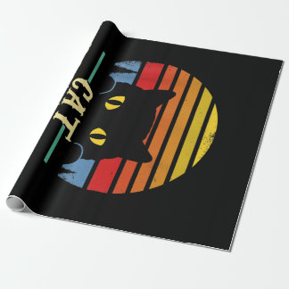 Papel De Presente Cat Brother Vintage Estilo Oitenta Retro T-shirt