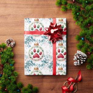 Papel De Presente Cat PAW para Natal
