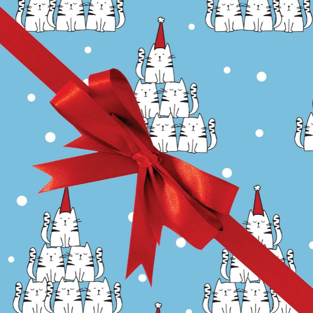 Papel De Presente Cat Tree Christmas Wrapping Paper (Criador carregado)