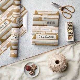 Papel De Presente Catálogos de Pastas de Arquivos Antigos Organizaçã
