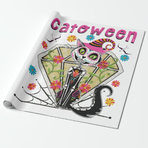 Papel De Presente Catoentre Halloween