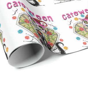 Papel De Presente Catoentre Halloween