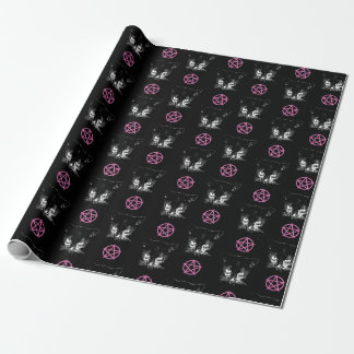 Papel De Presente Cats and Pentagrams