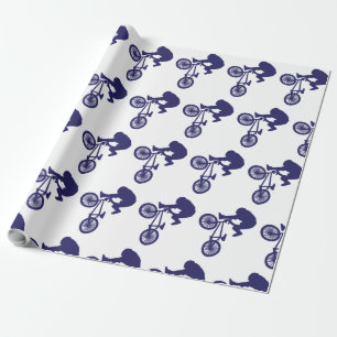 Papel De Presente Cavaleiro de bicicleta BMX