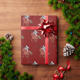 Papel De Presente Cavaleiro Justador