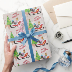 Papel De Presente Cavalier King Charles, Collie e Havanês