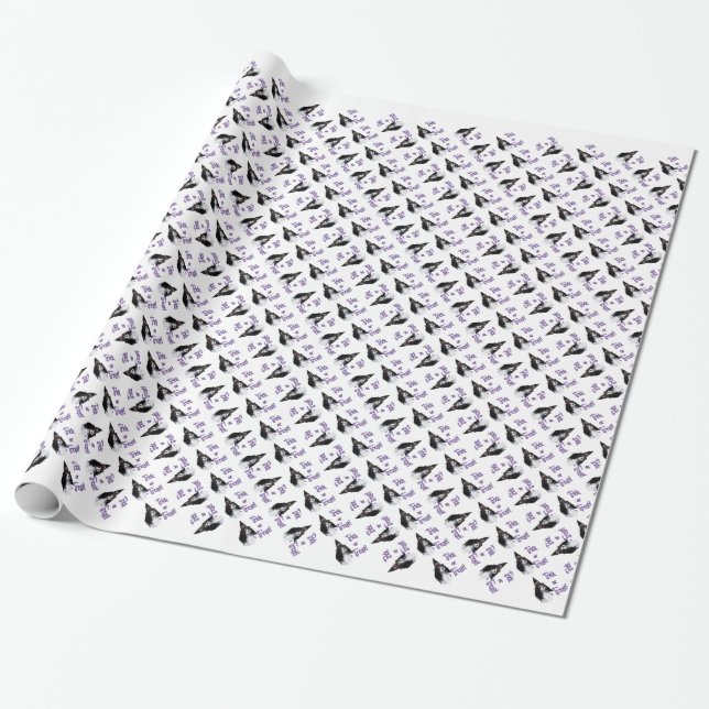 Papel De Presente Cavalier King Charles Spaniel Trick (Desenrolado)