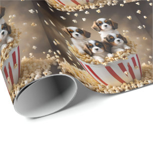 Papel De Presente Cavalier Spaniel De Três Colores,