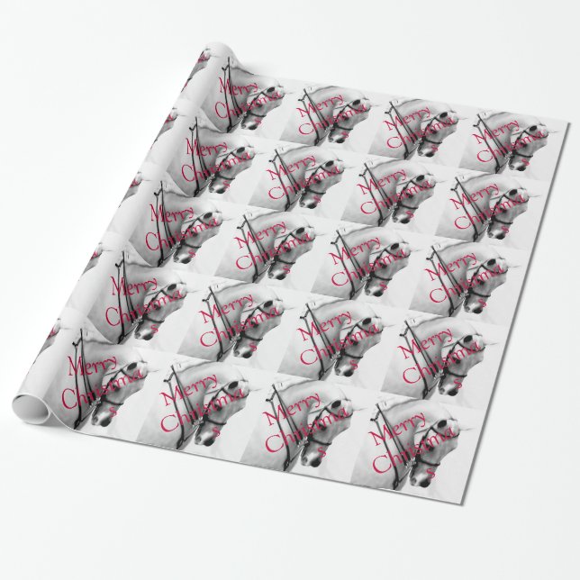Papel De Presente Cavalo árabe (Desenrolado)