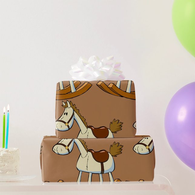 Papel De Presente Cavalo de Balanço (Criador carregado)