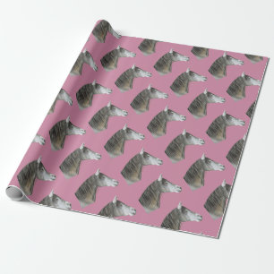 Papel De Presente Cavalo de cinza
