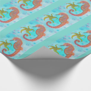 Papel De Presente Cavalo de mar Sassy