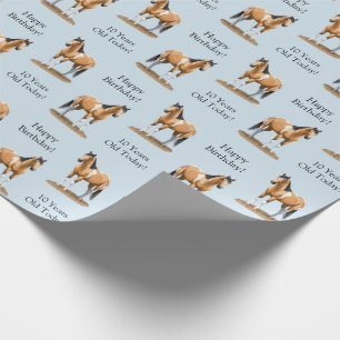 Papel De Presente Cavalo de Tinta Bonito
