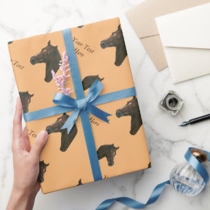 Papel De Presente Cavalo-do-castanho-do-cavalo