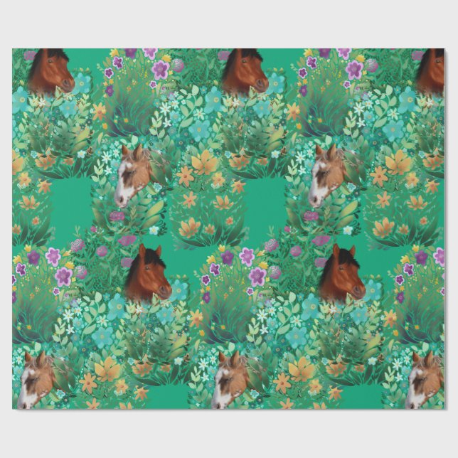 Papel De Presente Cavalo Por Aí (Aberto)