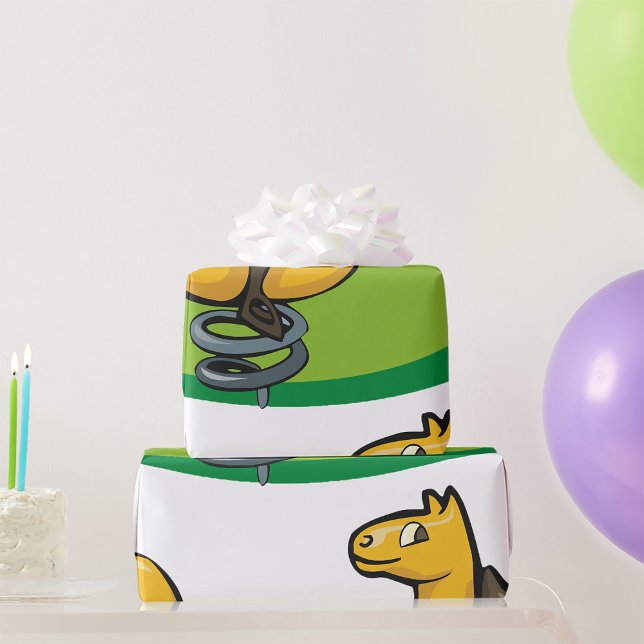 Papel De Presente Cavalo-Primavera (Criador carregado)