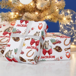 Papel De Presente Cavalo Russo Ocidental