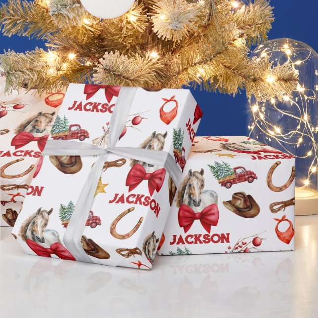 Papel De Presente Cavalo Russo Ocidental (Feriados)