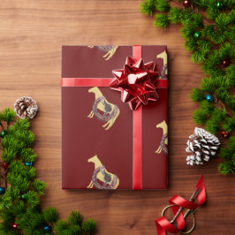 Papel De Presente cavalo, sela de sapato