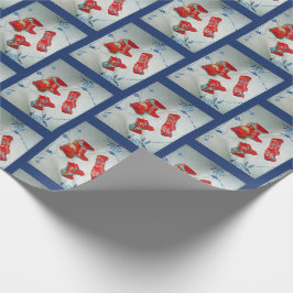 Papel De Presente Cavalos Dala Suecos