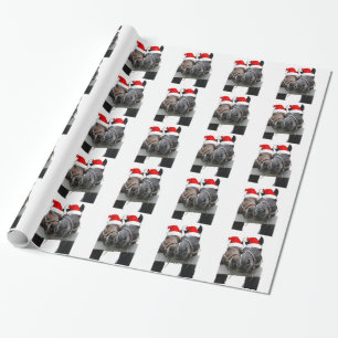 Papel De Presente Cavalos de Natal