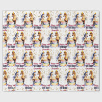 Cavalos elegantes em festas de feliz aniversário