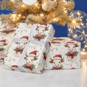 Papel De Presente Caw de Natal com Papai Noel