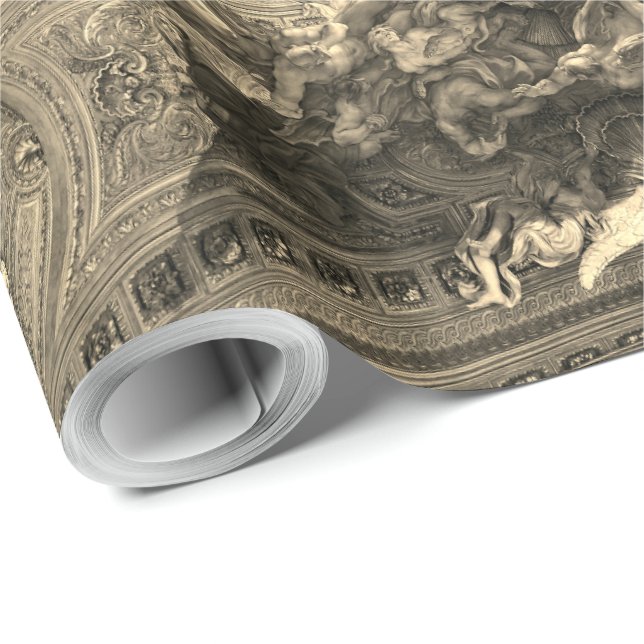 Papel De Presente Ceiling Chiesa del Gesù de ouro - Battista Gaulli (Ponta do rolo)
