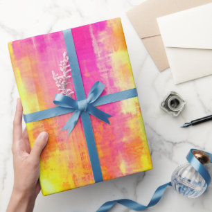 Papel De Presente Celebração Contemporânea Única Nascimento clássico
