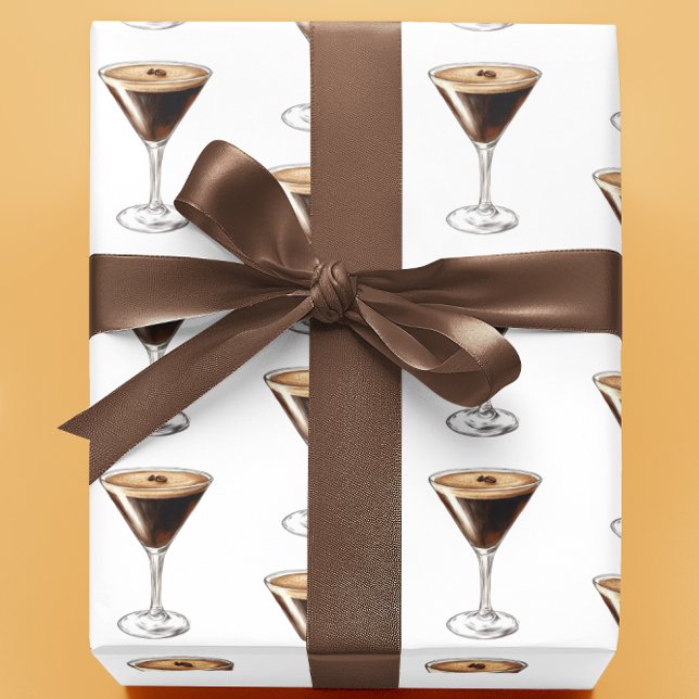 Papel De Presente Celebração de Espresso Martini (Criador carregado)
