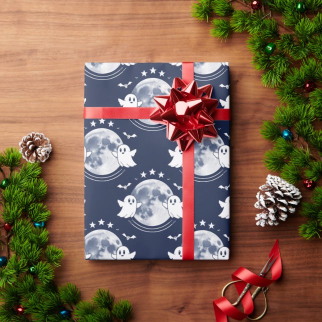 Papel De Presente celebração de Halloween (Presente de Natal)