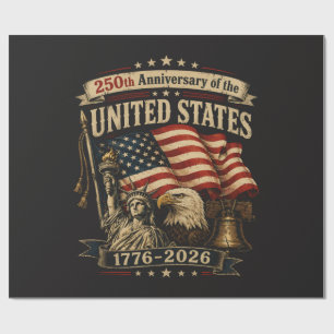 Papel De Presente Celebração do 250º Aniversário dos Estados Unidos