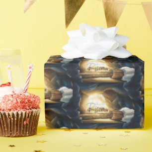 Papel De Presente Celebração do Domingo de Páscoa Ele Ressuscitou 
