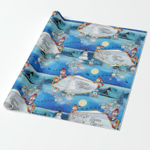 Papel De Presente Celebração do Natal de Natal