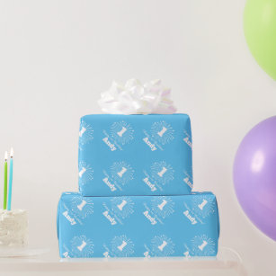 Papel De Presente Celebração personalizada de um bebê primeiro anive