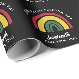 Papel De Presente Celebrando o Dia da Liberdade 18 de junho de 1865