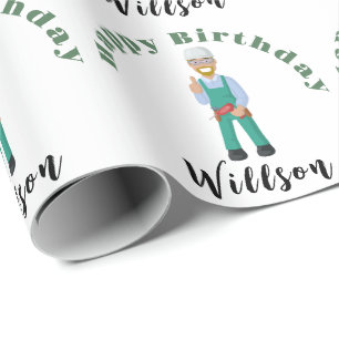 Papel De Presente Celebrar aniversário mecânico