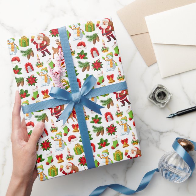 Papel De Presente Celebre o Ano Novo 2026 com Florais (Presentear)