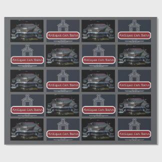 Papel De Presente Celeiro de Carros Antigos