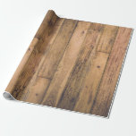 Papel De Presente Celeiro de madeira de madeira rústico das pranchas<br><div class="desc">Papel de envolvimento</div>