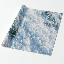 Cena de neve da montanha Avalanche