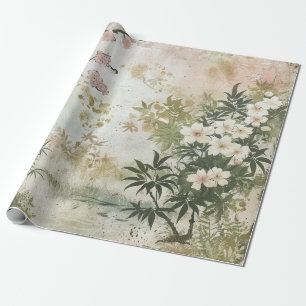 Papel De Presente Cena do Jardim de Cerejeiras (6)