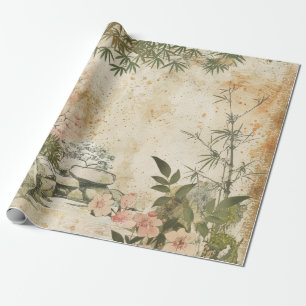 Papel De Presente Cena do Jardim de Cerejeiras (8)