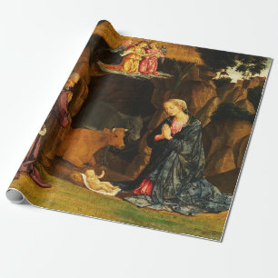Papel De Presente Cena Natal da Santa Família