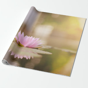 Papel De Presente Cenário de Flor de Lótus Elegante, Zen