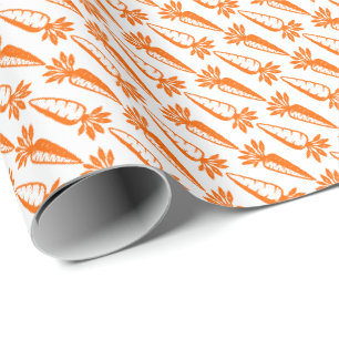 Papel De Presente Cenouras
