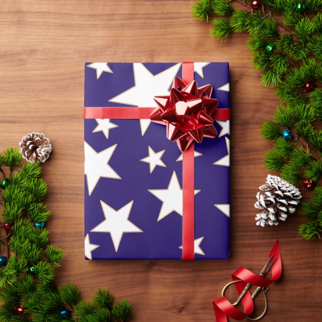 Papel De Presente Centenas de milhares de estrelas (Presente de Natal)