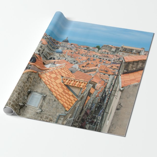 Papel De Presente Centro da cidade de Dubrovnik (Desenrolado)