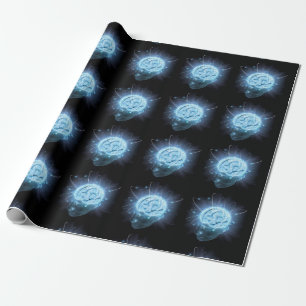 Papel De Presente Cérebro atômico